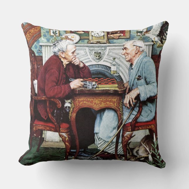 April Fool, 1943 Throw Pillow (Front)