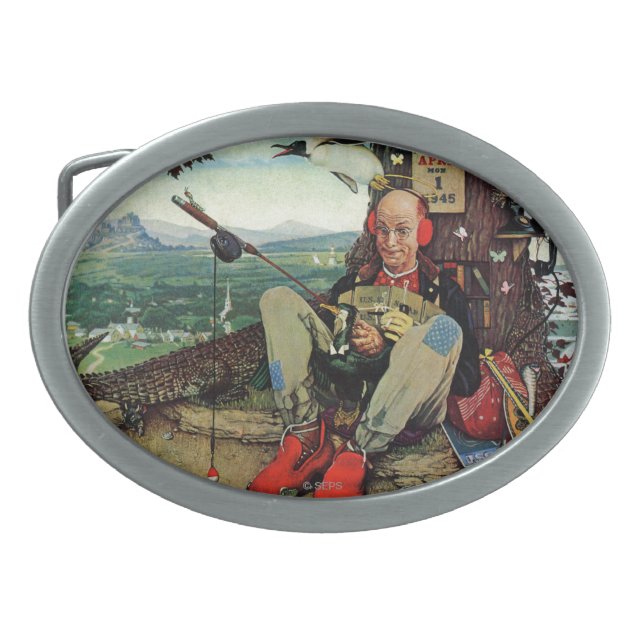 April Fool, 1945 Belt Buckle (Front)