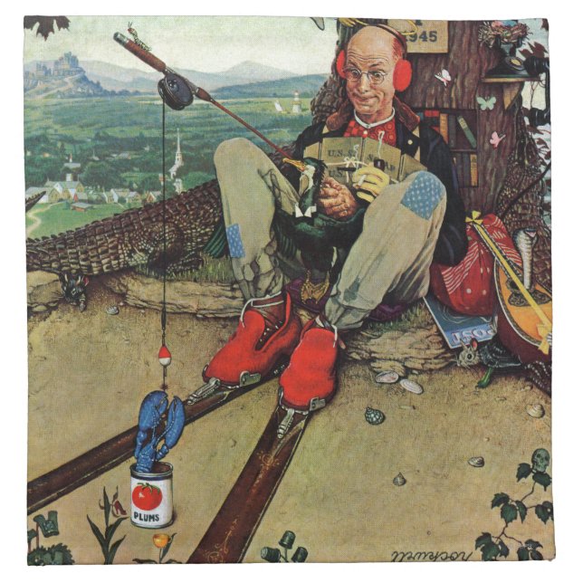 April Fool, 1945 Cloth Napkin (Front)