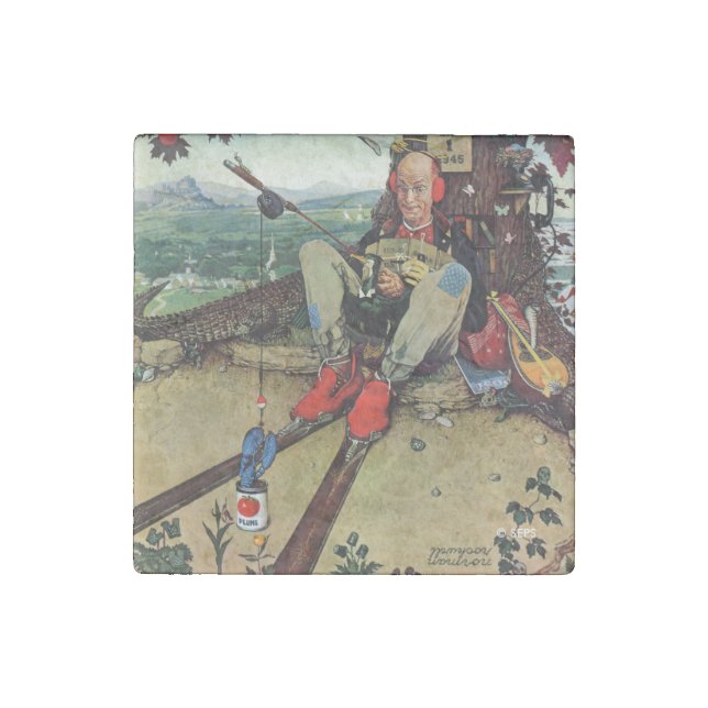 April Fool, 1945 Stone Magnet (Front)