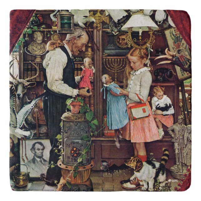 April Fool, 1948 Trivet (Front)