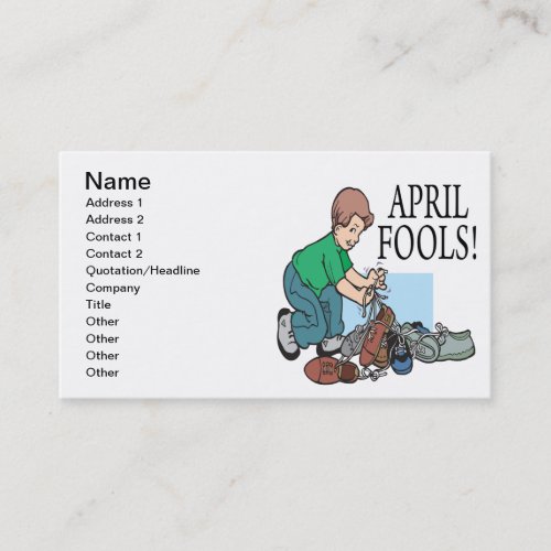 April Fools Business Card