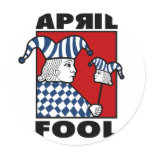 April Fools Classic Round Sticker