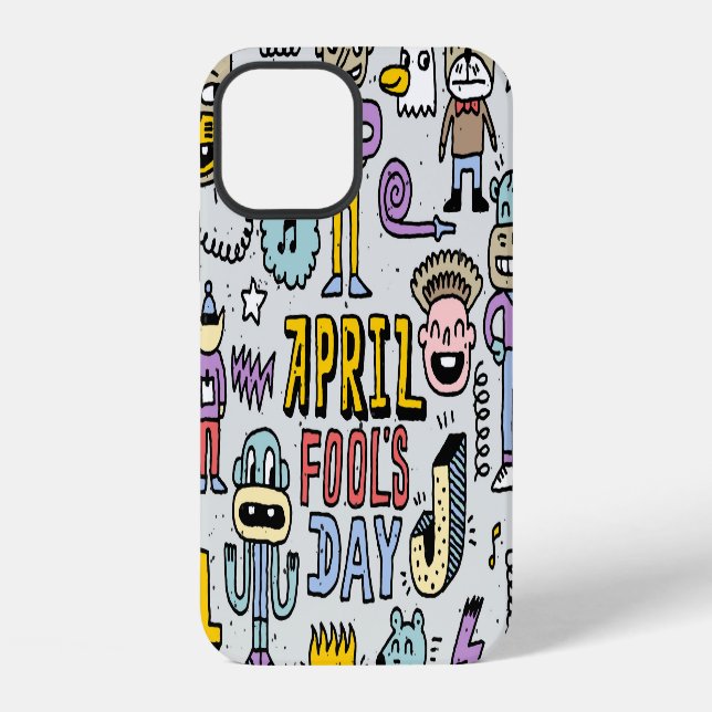 April Fools: Colorful Doodle Set. Iphone Case (Back)