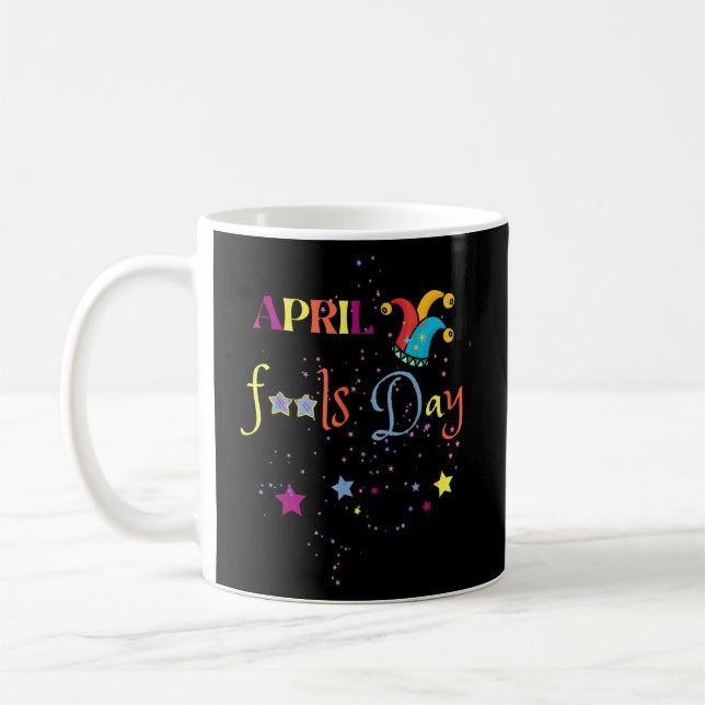 April Fool's Day April 1st Prank Prankster fools M Coffee Mug (Left)