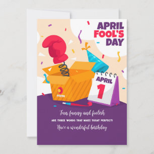 April Fool's Day Birthday Greeting Card