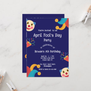 April Fool's Day Birthday invitation
