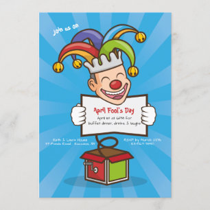 April Fool's Day Birthday Party Invitation