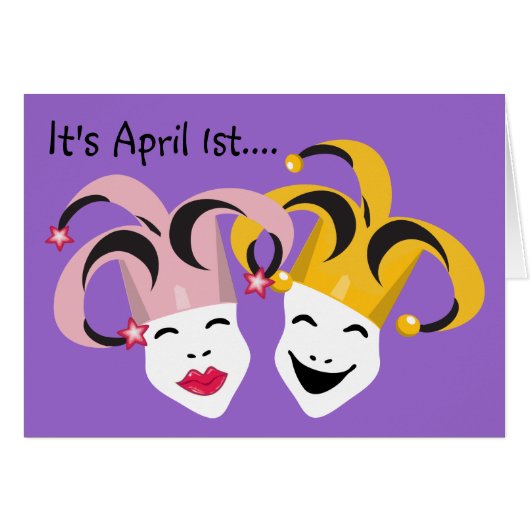 April Fool's Day Card (Front Horizontal)