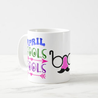 April Fool's Day Fools Mustache & Glasses Coffee Mug