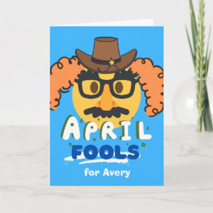 April Fools Day Funny Character in Disguise  Card