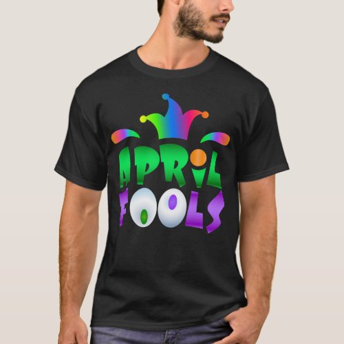 April Fools Day Funny Modern Jester T_Shirt