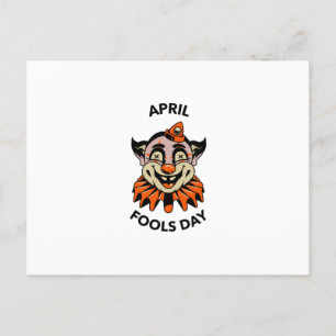 April fools day holiday postcard