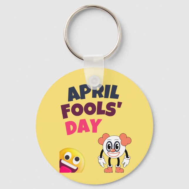 April Fool's Day  Keychain (Front)