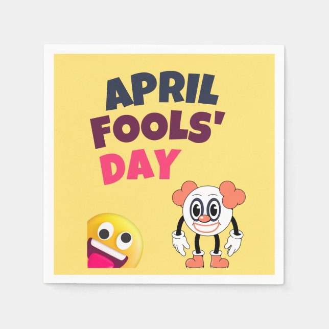 April Fool's Day  Napkins (Front)