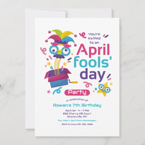 April Fools Day Party Invitation