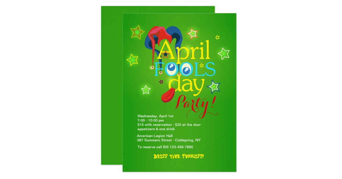 April Fools Day Party Invitations 3