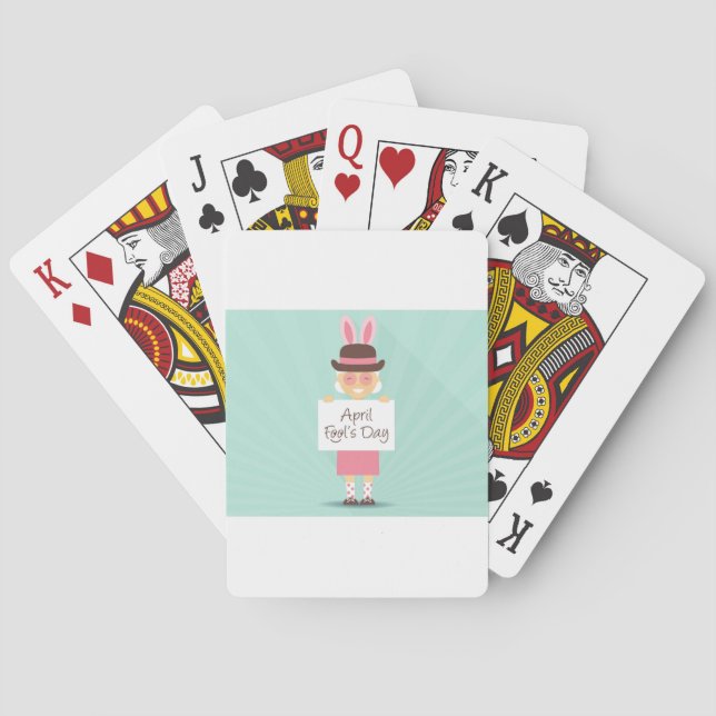 april fools day poker cards (Back)