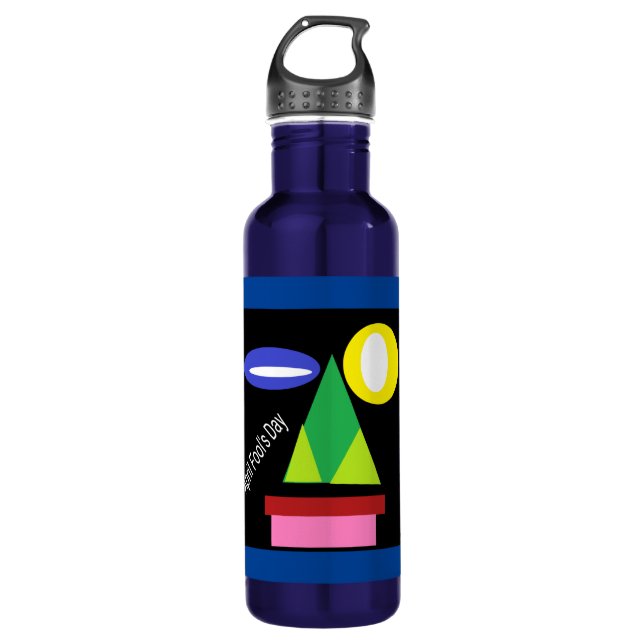 April Fool's Day Stainless Steel Water Bottle (Front)