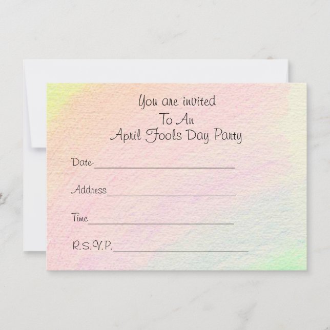 April Fools - Invitation (Front)
