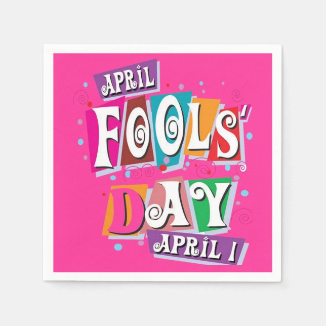 April fools Paper Napkins (Front)