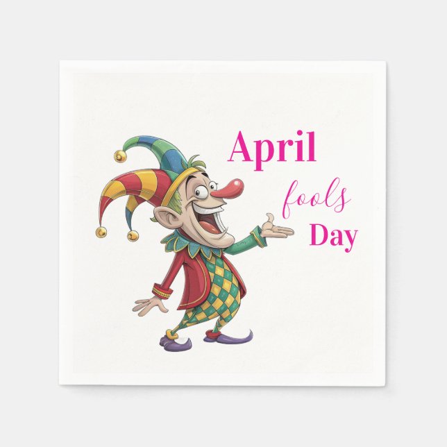 April Fools Paper Napkins (Front)