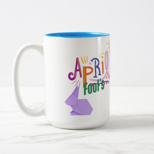 April Fool's Two-Tone Coffee Mug (Left)