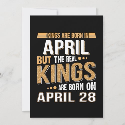 April Gift  Kings Are Born In April 28 Save The Date