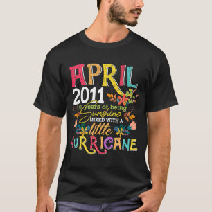 April Girls 2011 Funny 10th Birthday 10 Years Old  T-Shirt