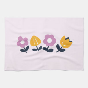 April Hugs and Wet Noses – Floral Part Kitchen Towel