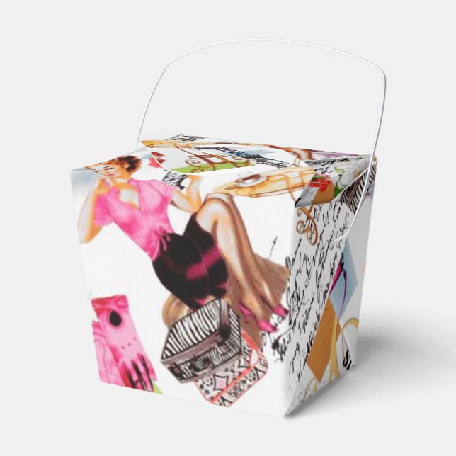 April in Paris 2 Favor Boxes (Front Side)