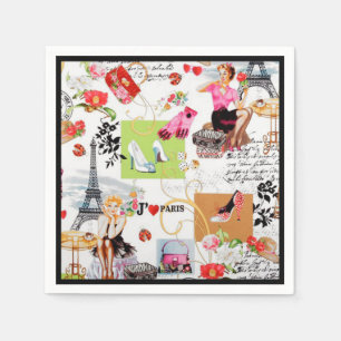 April in Paris 2 Napkins