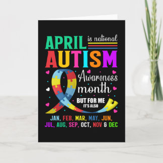 April Is National Autism Awareness Month Card