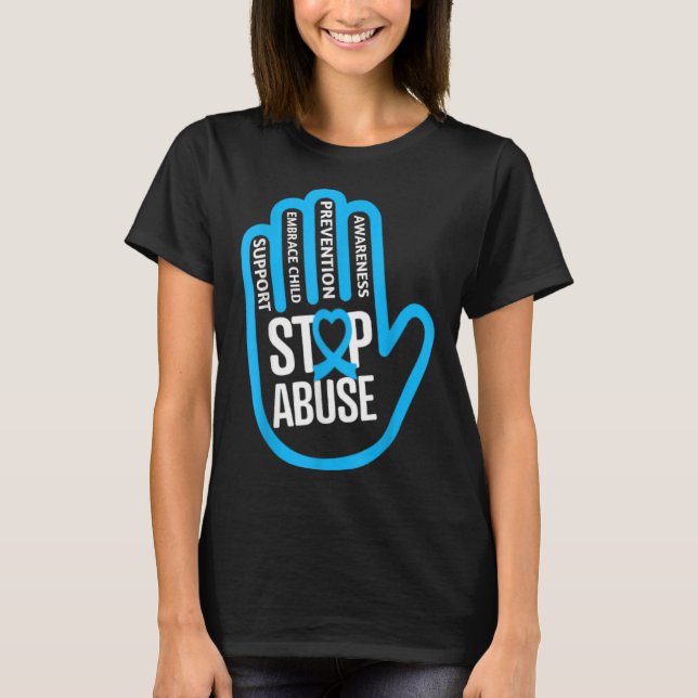 April is National Child Abuse Prevention Month T-Shirt (Front)