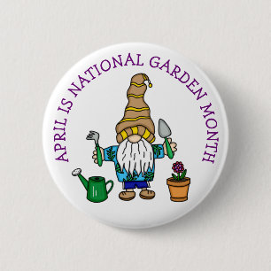 April is National Garden Month  Button