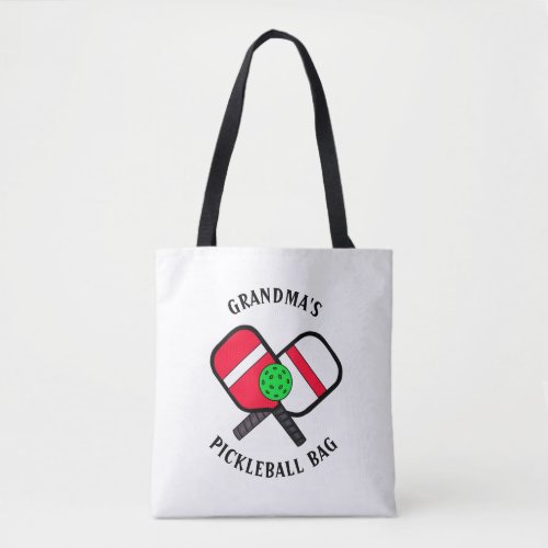 April is National Pickleball Month Personalized Tote Bag