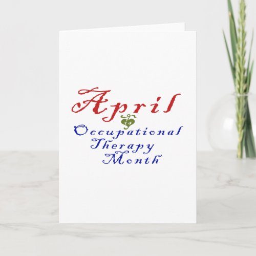 April is Occupational Therapy Month Card