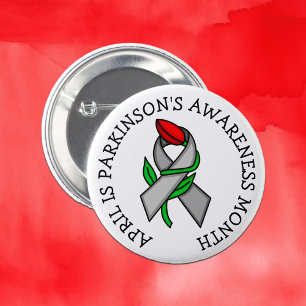 April is Parkinson's Awareness Month  Button