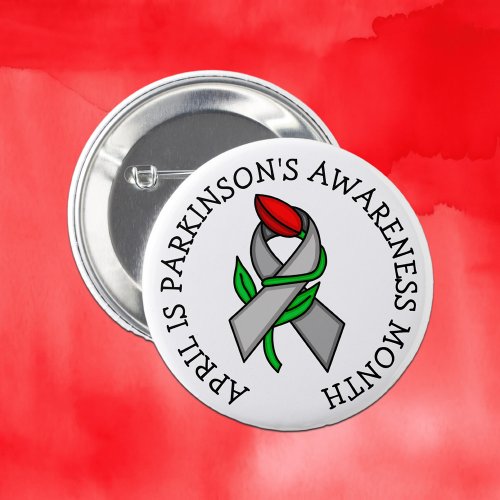 April is Parkinsons Awareness Month  Button