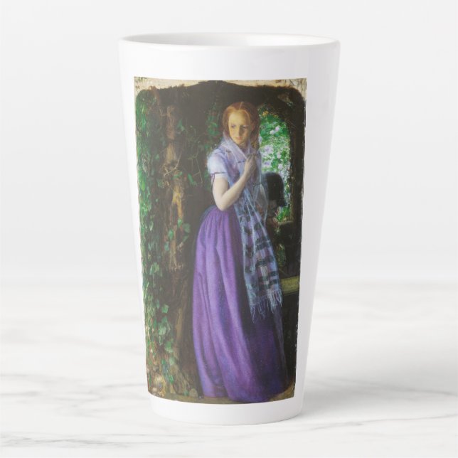 April Love (by Arthur Hughes) Latte Mug (Front)
