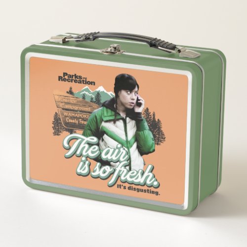April Ludgate The Air Is So Fresh Metal Lunch Box