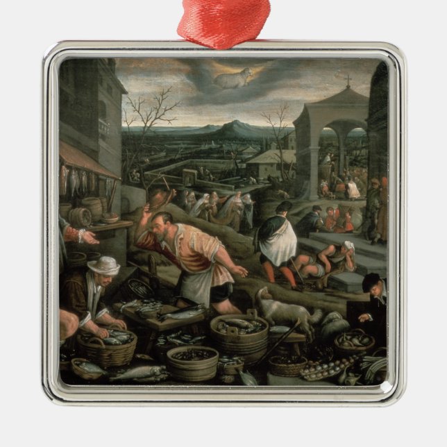 April Metal Ornament (Front)