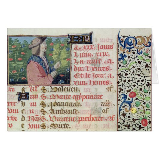 April: Picking Flowers Cards (Front Horizontal)