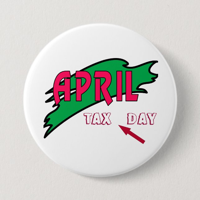 April - pinback button (Front)