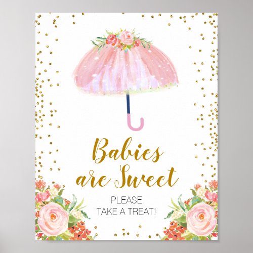 April Shower Babies Are Sweet Please Take a Treat Poster