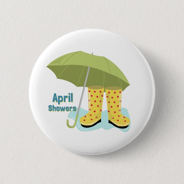 April Showers 2 Button (Front)