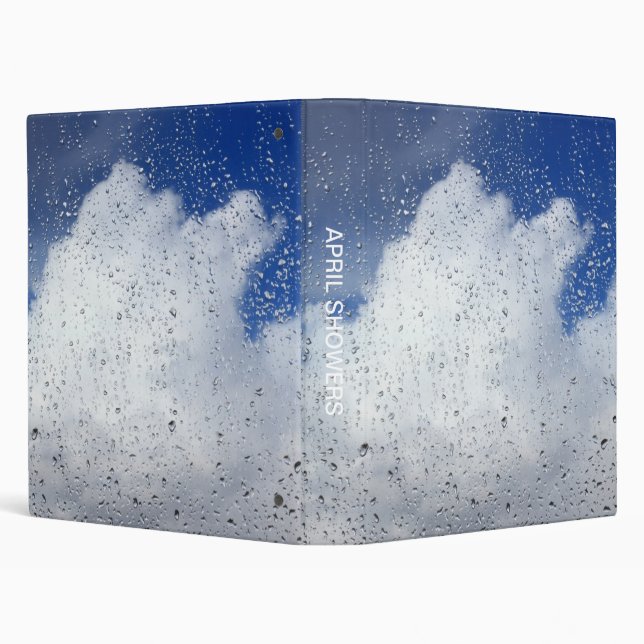 April Showers 3 Ring Binder (Background)