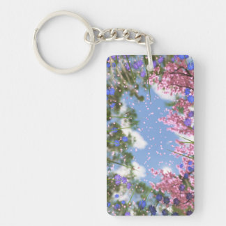 April Showers Acrylic Keychain