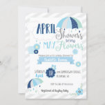 April Showers Baby Shower Invitation at Zazzle