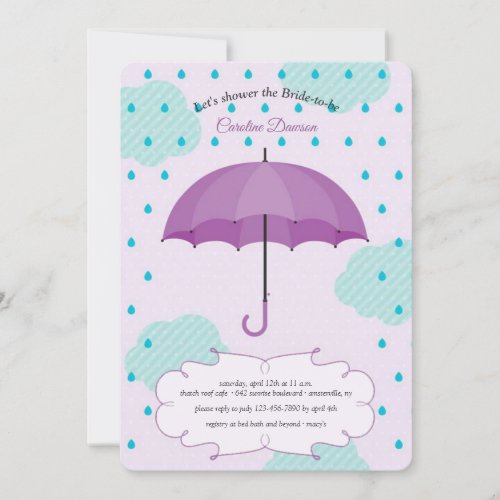 April Showers Bridal Shower Invitation